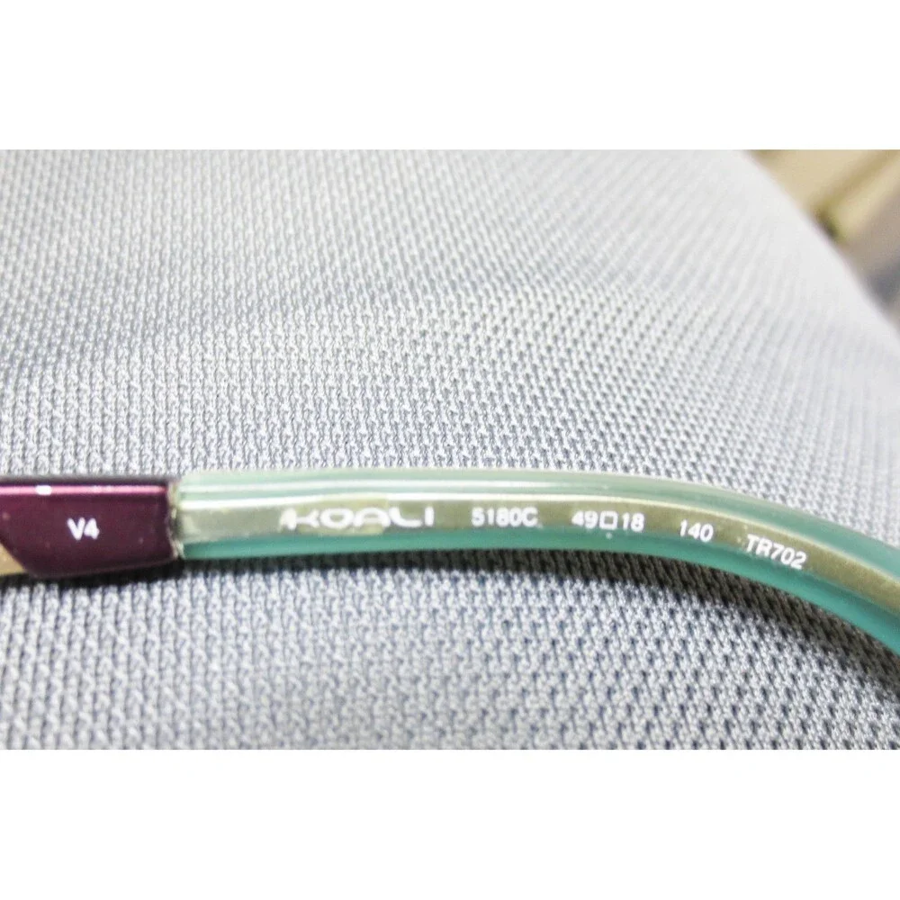Koali 5180C Purple Gold Rectangular Eyeglasses Frames 49-18-140 TR702 V4 35593